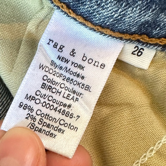 NWT—Rag & Bone Cate Mid-Rise Skinny Jeans - Picture 6 of 6